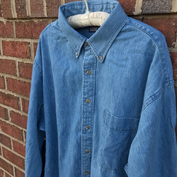 Lands' End Other - NWT Land’s End Blue Denim Button Down Shirt